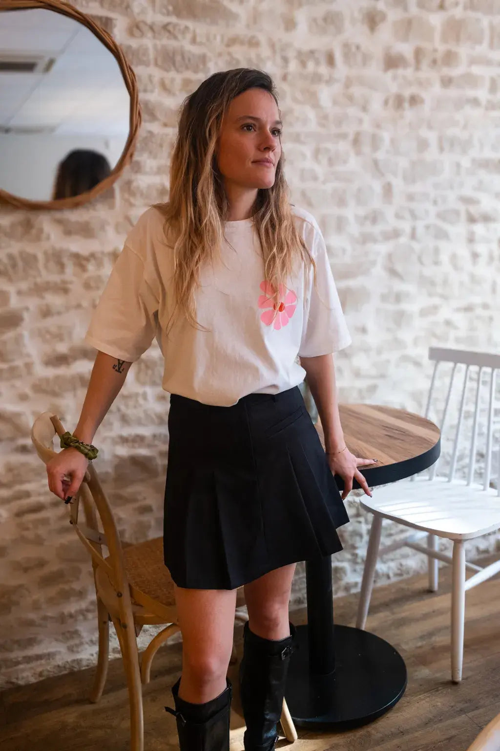 Jupe-short Mona noire