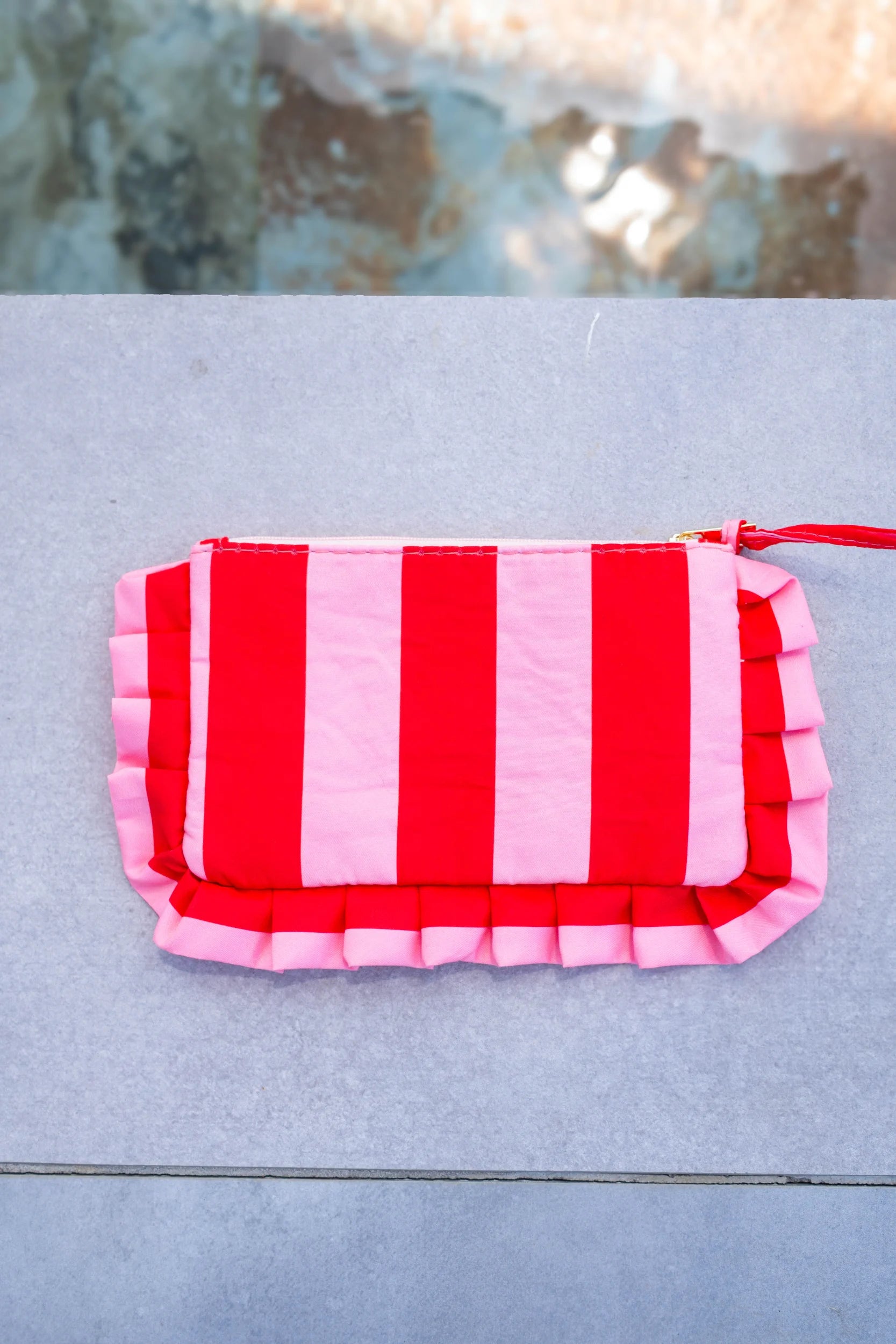Pochette froufrou Bichette rouge