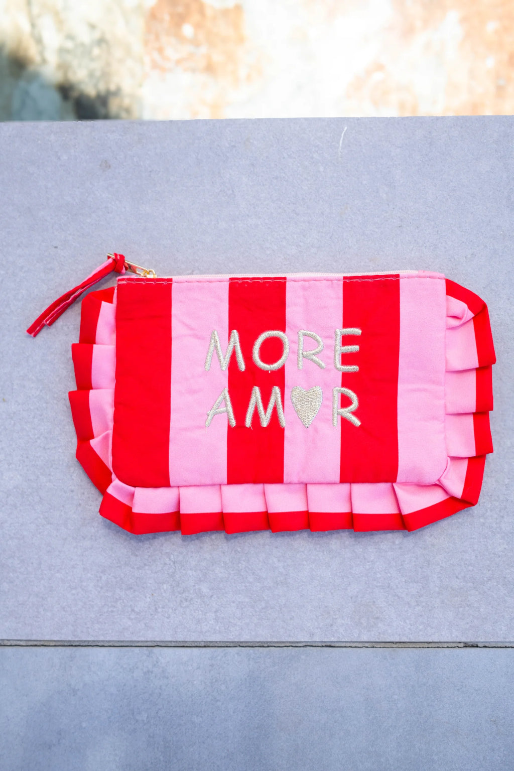 Pochette froufrou More amore rouge
