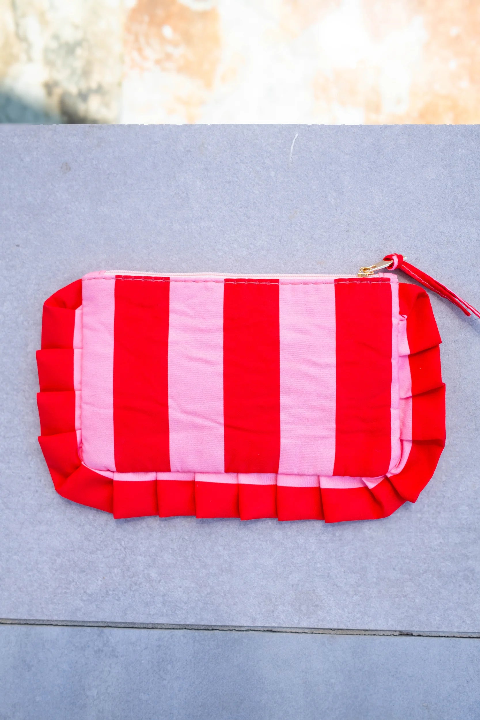 Pochette froufrou More amore rouge