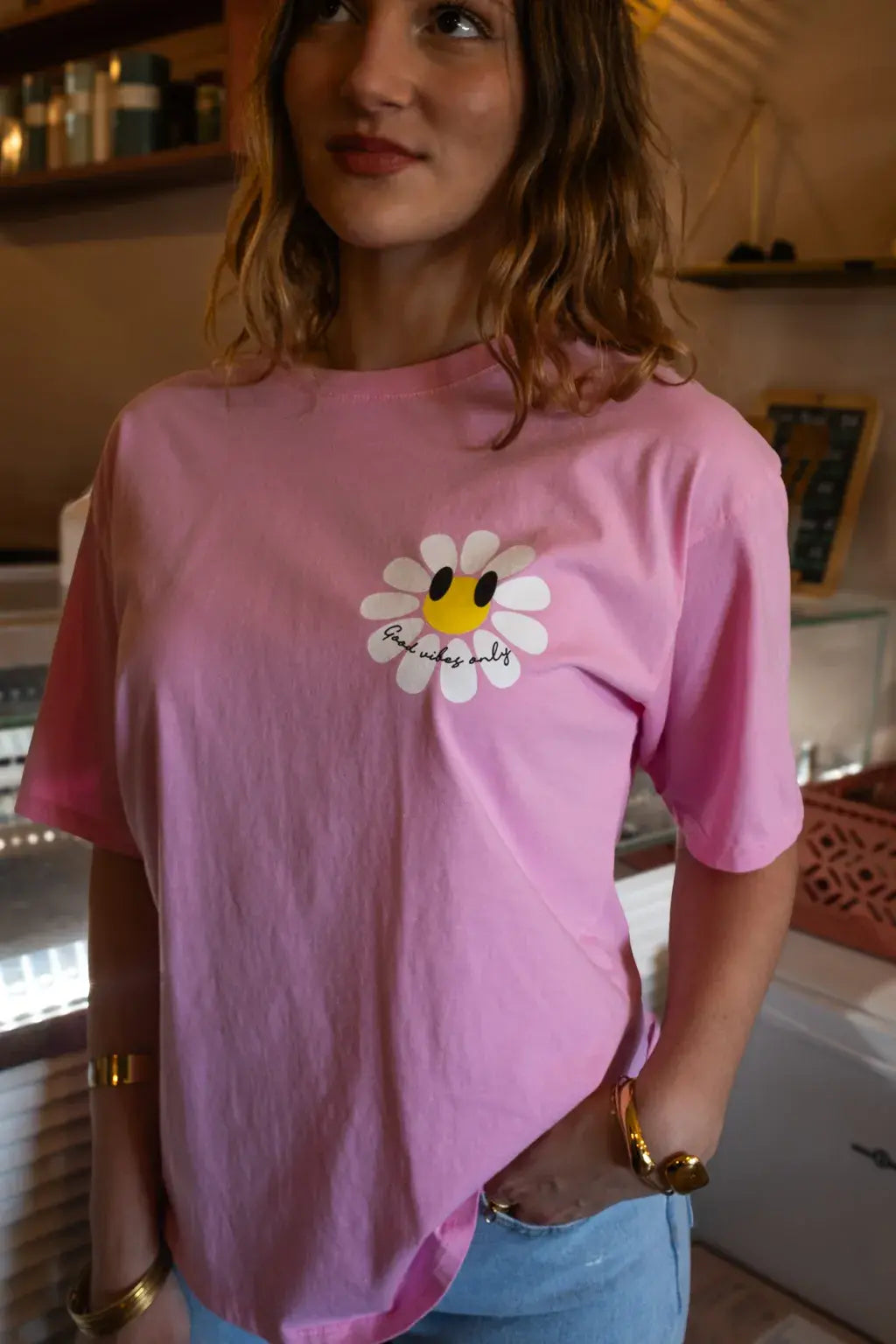 T-shirt Marguerite rose