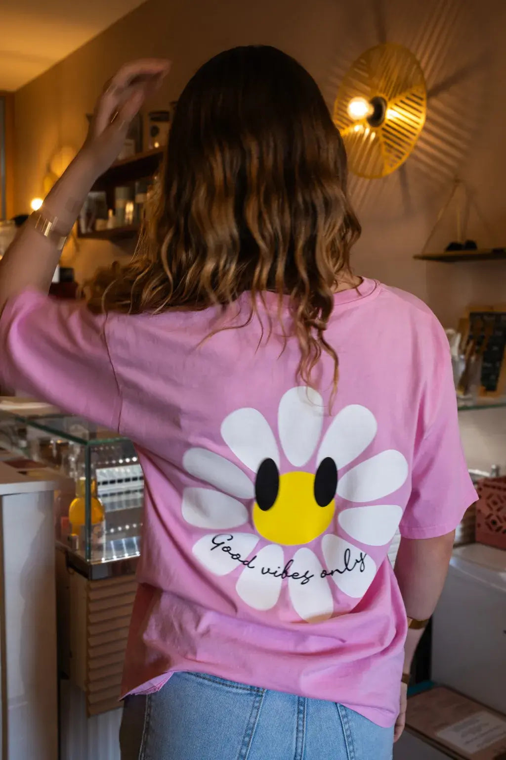 T-shirt Marguerite rose