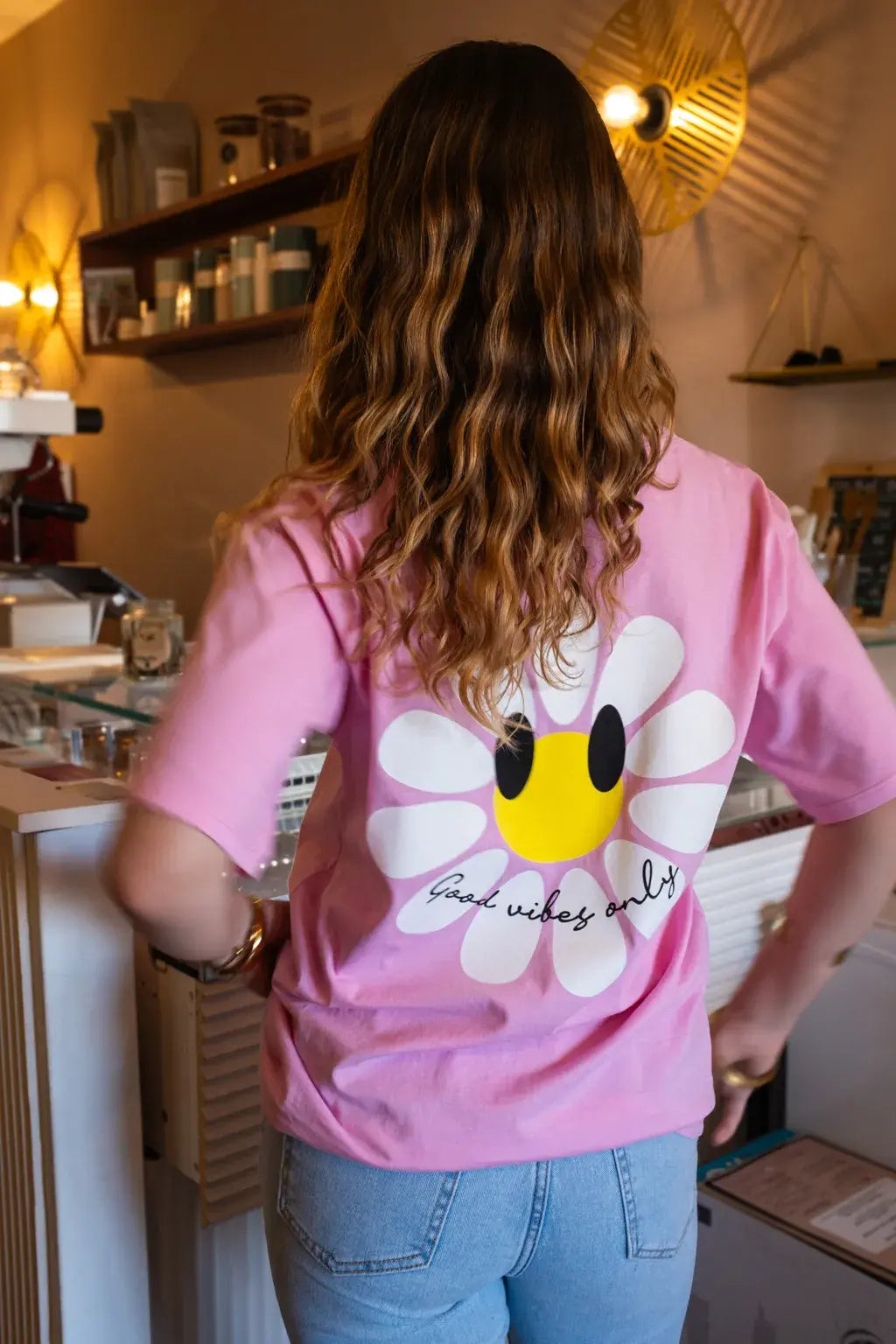 T-shirt Marguerite rose