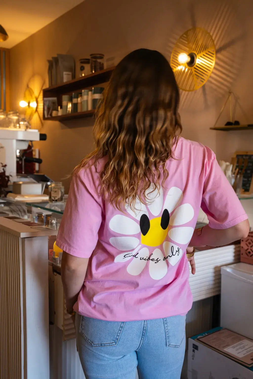 T-shirt Marguerite rose