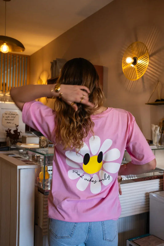 T-shirt Marguerite rose