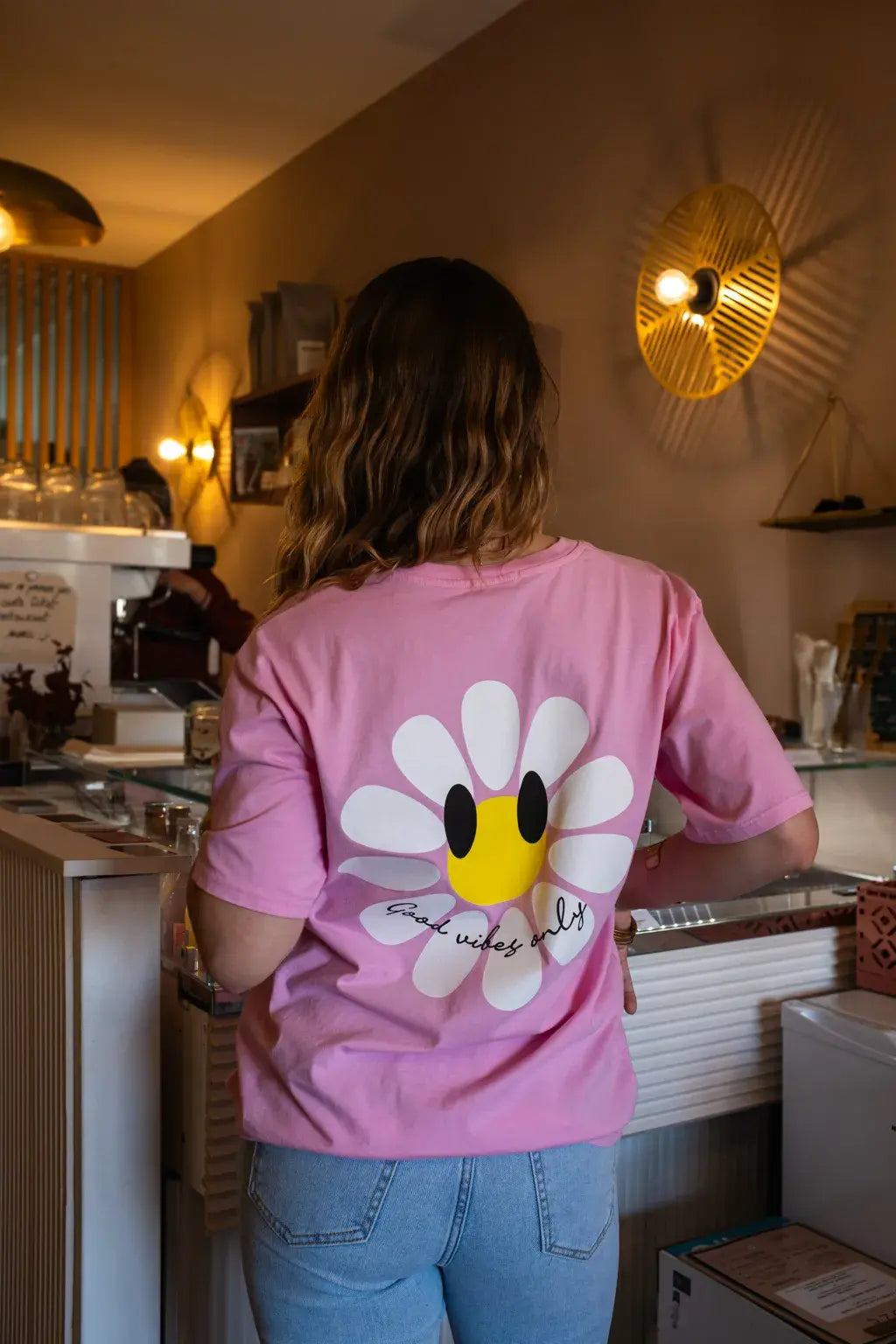 T-shirt Marguerite rose