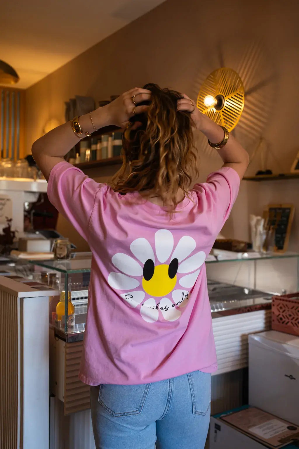 T-shirt Marguerite rose