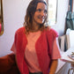 Gilet moumoute Elise fuchsia