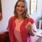 Gilet moumoute Elise fuchsia