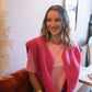 Gilet moumoute Elise fuchsia