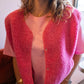 Gilet moumoute Elise fuchsia