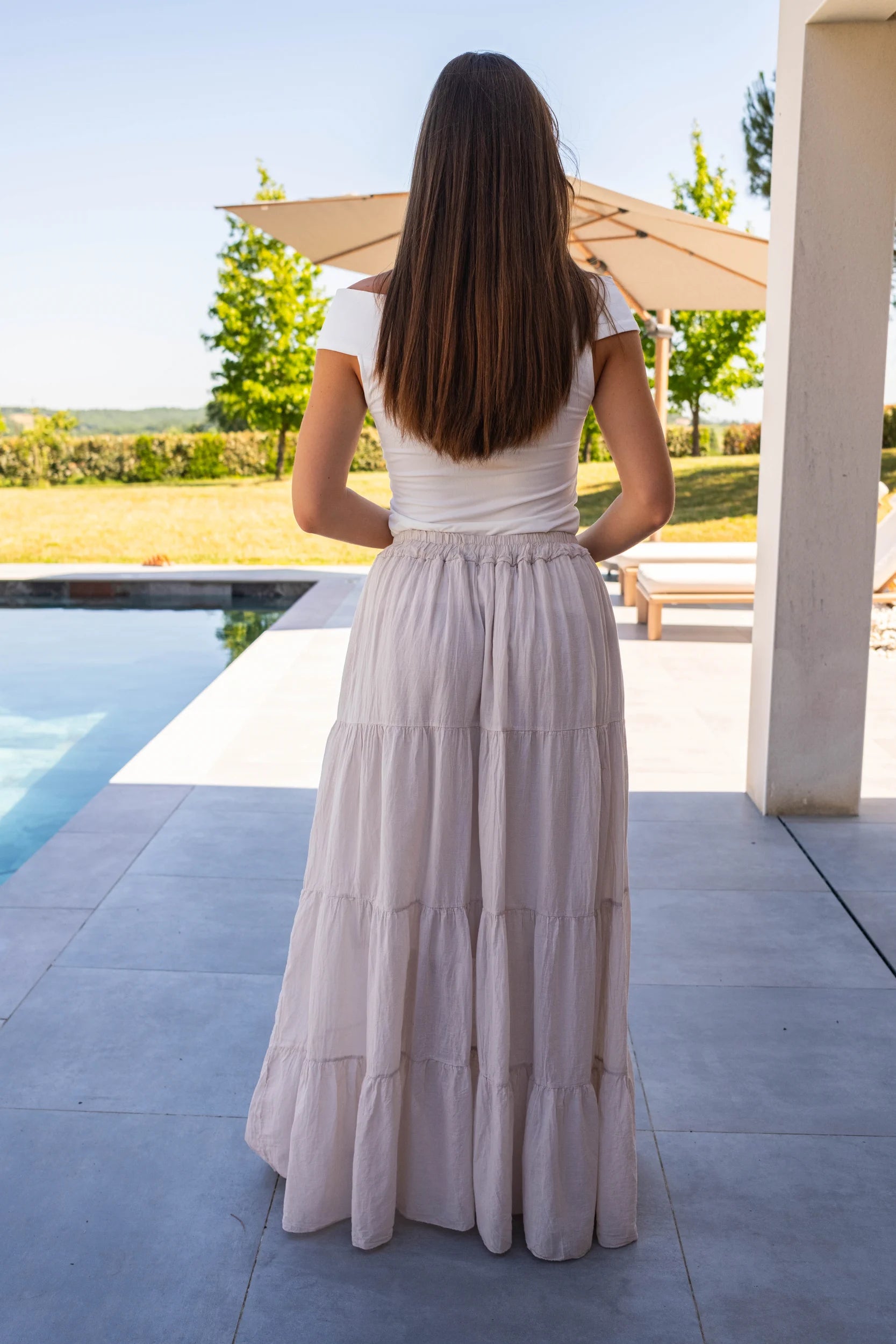 Jupe Faustine beige