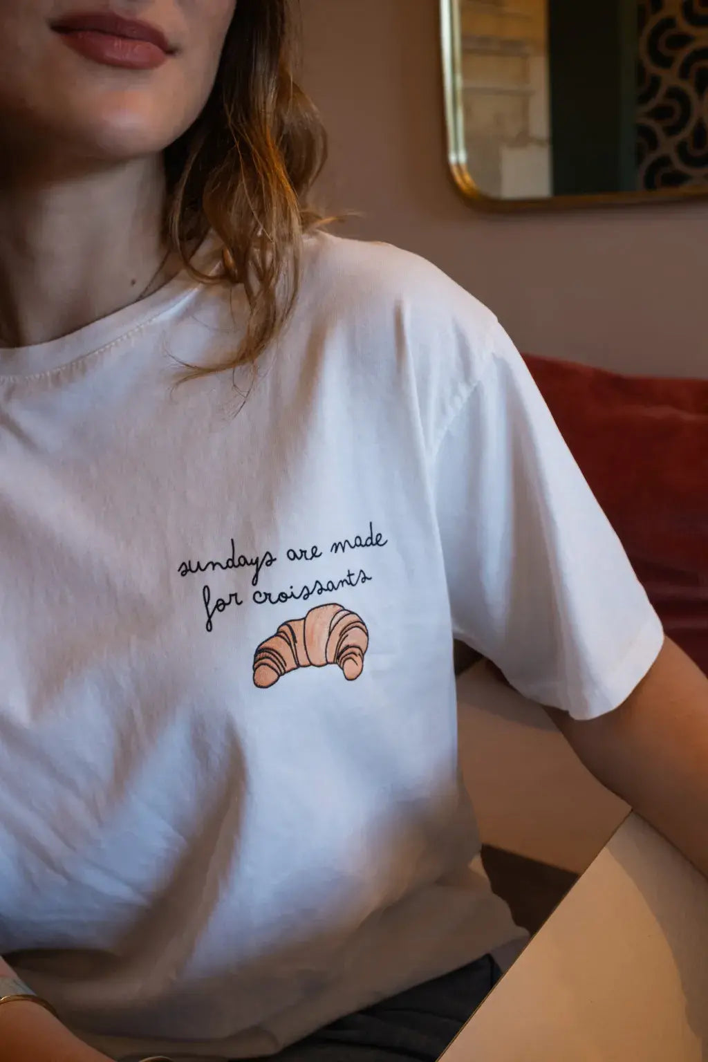 T-shirt Croissant écru