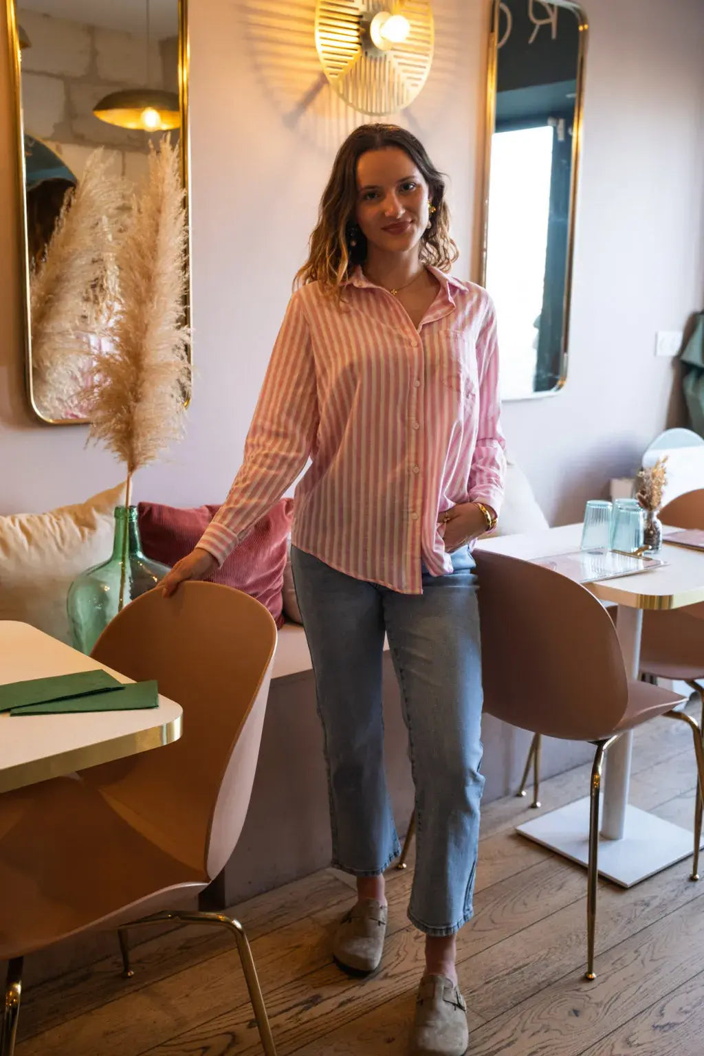 Chemise Mani rose