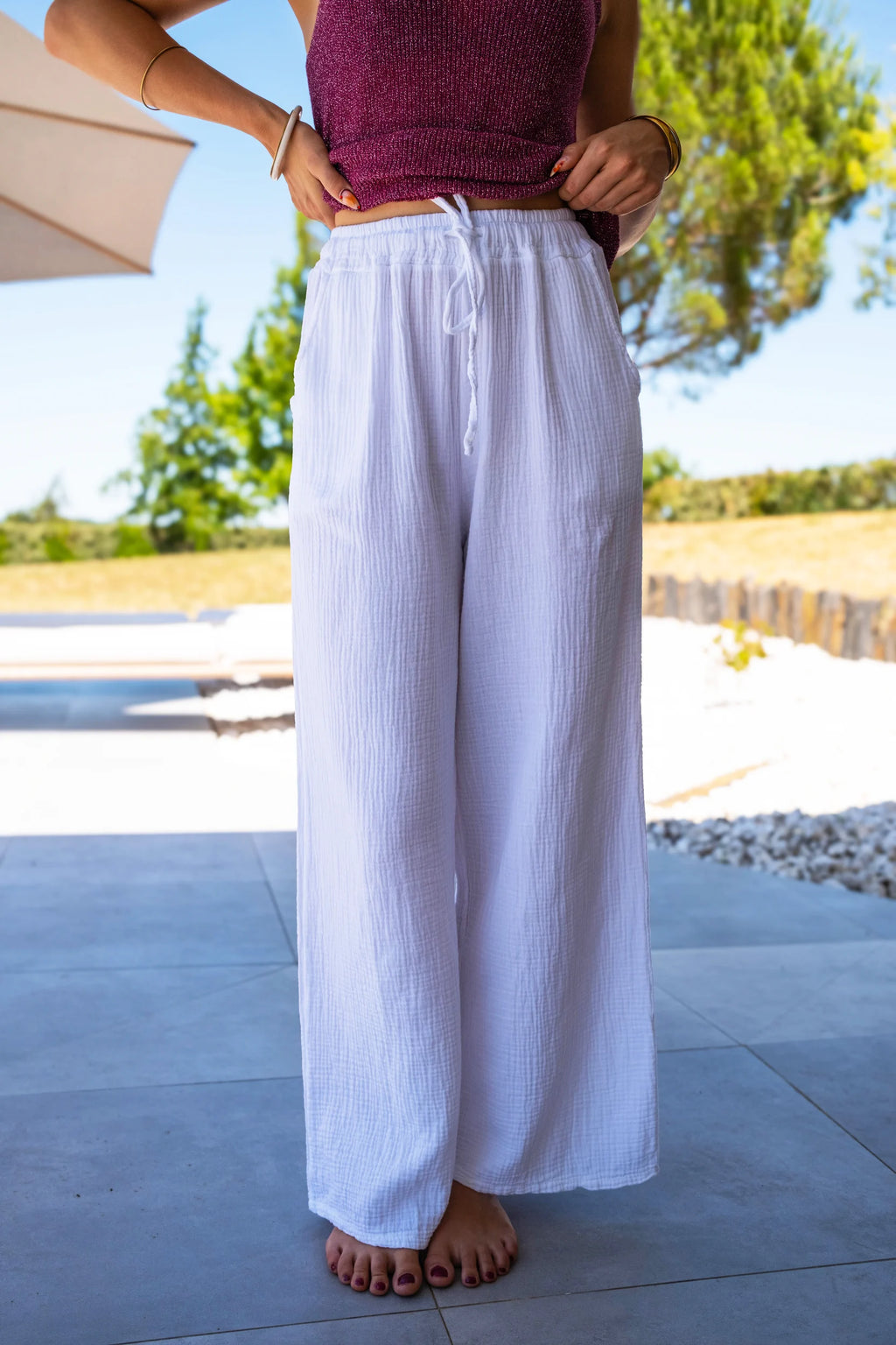 Pantalon Pola blanc