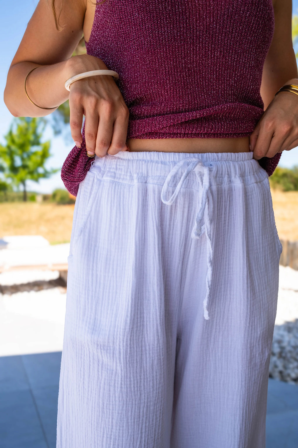 Pantalon Pola blanc