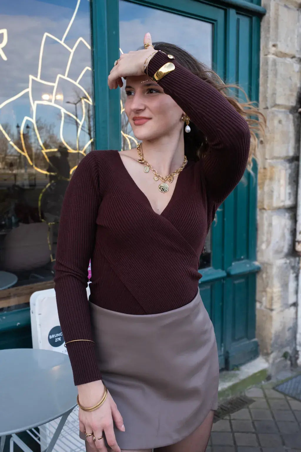 Collier pampilles dorées