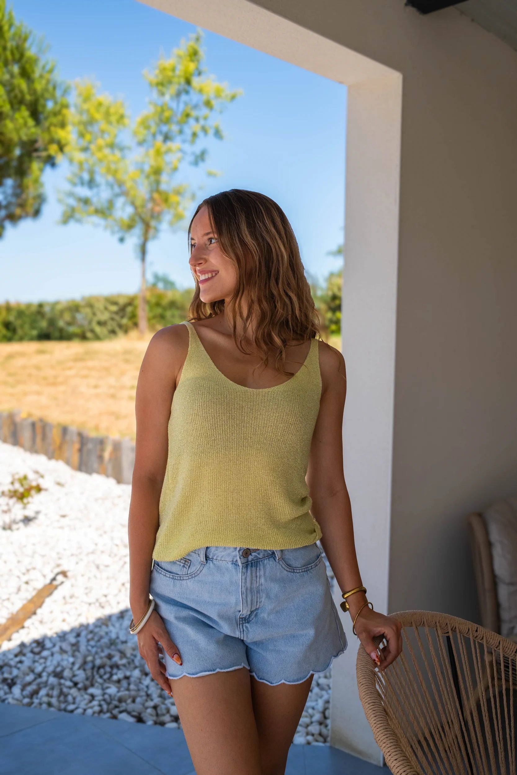 Débardeur Liana jaune