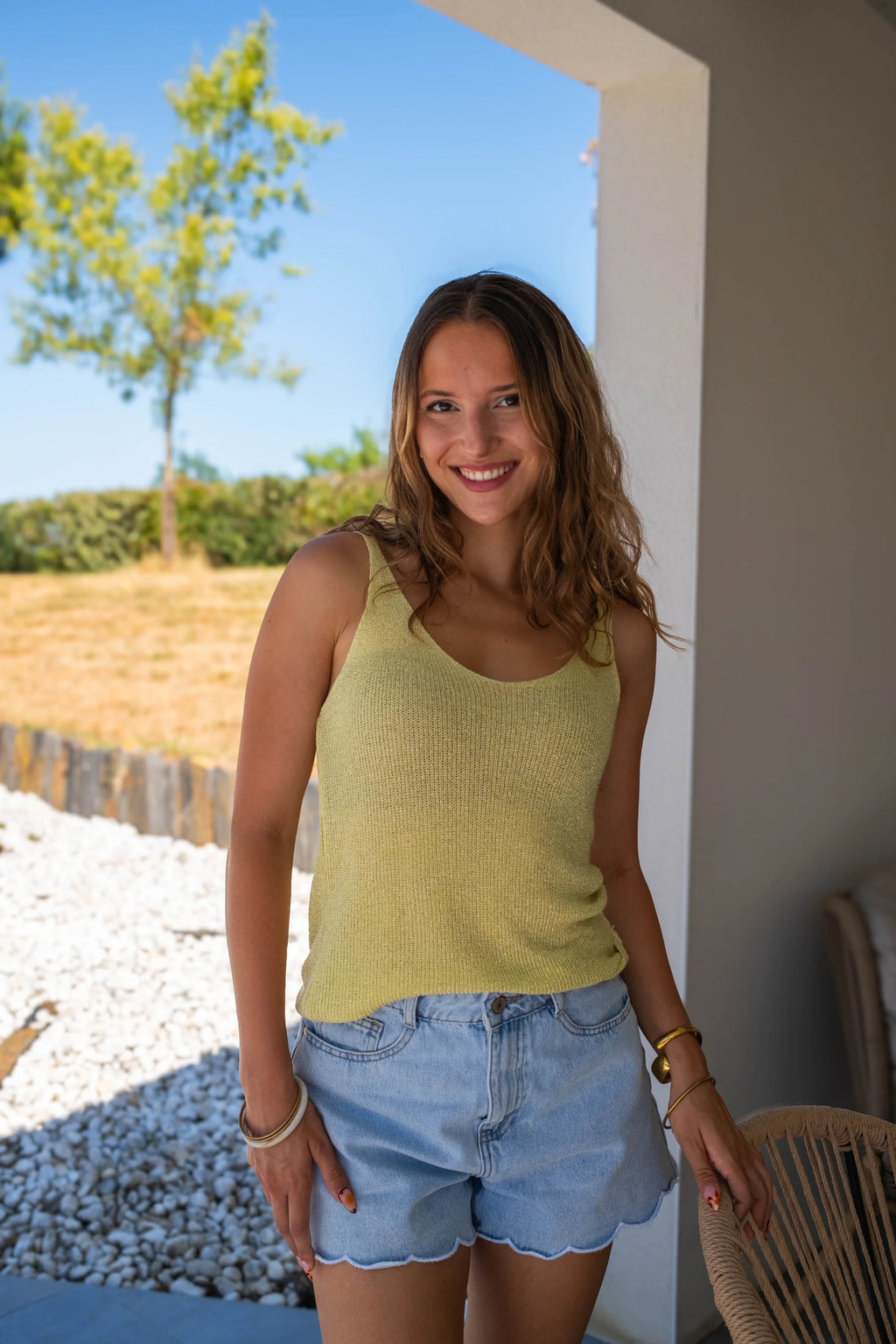 Débardeur Liana jaune