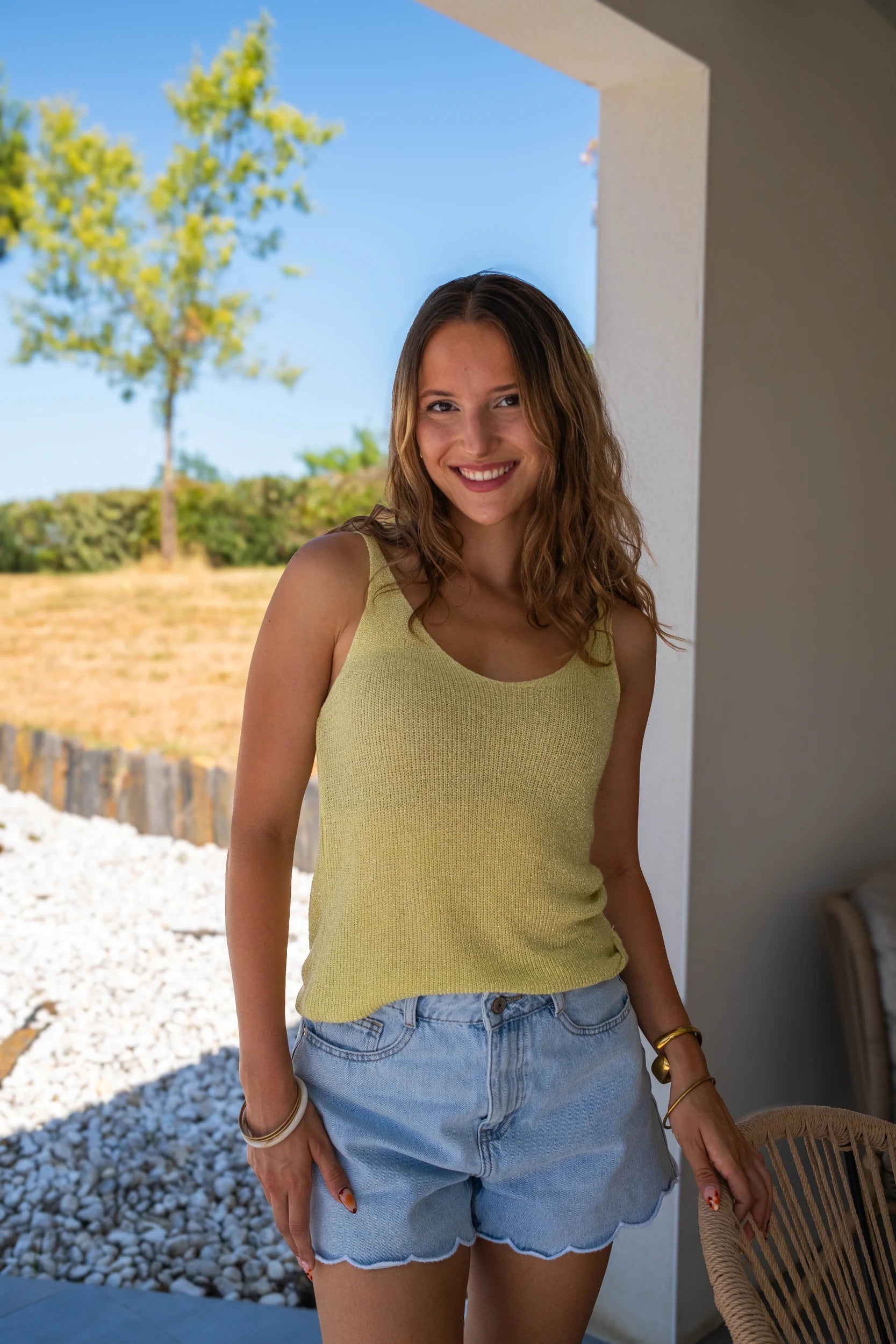 Débardeur Liana jaune