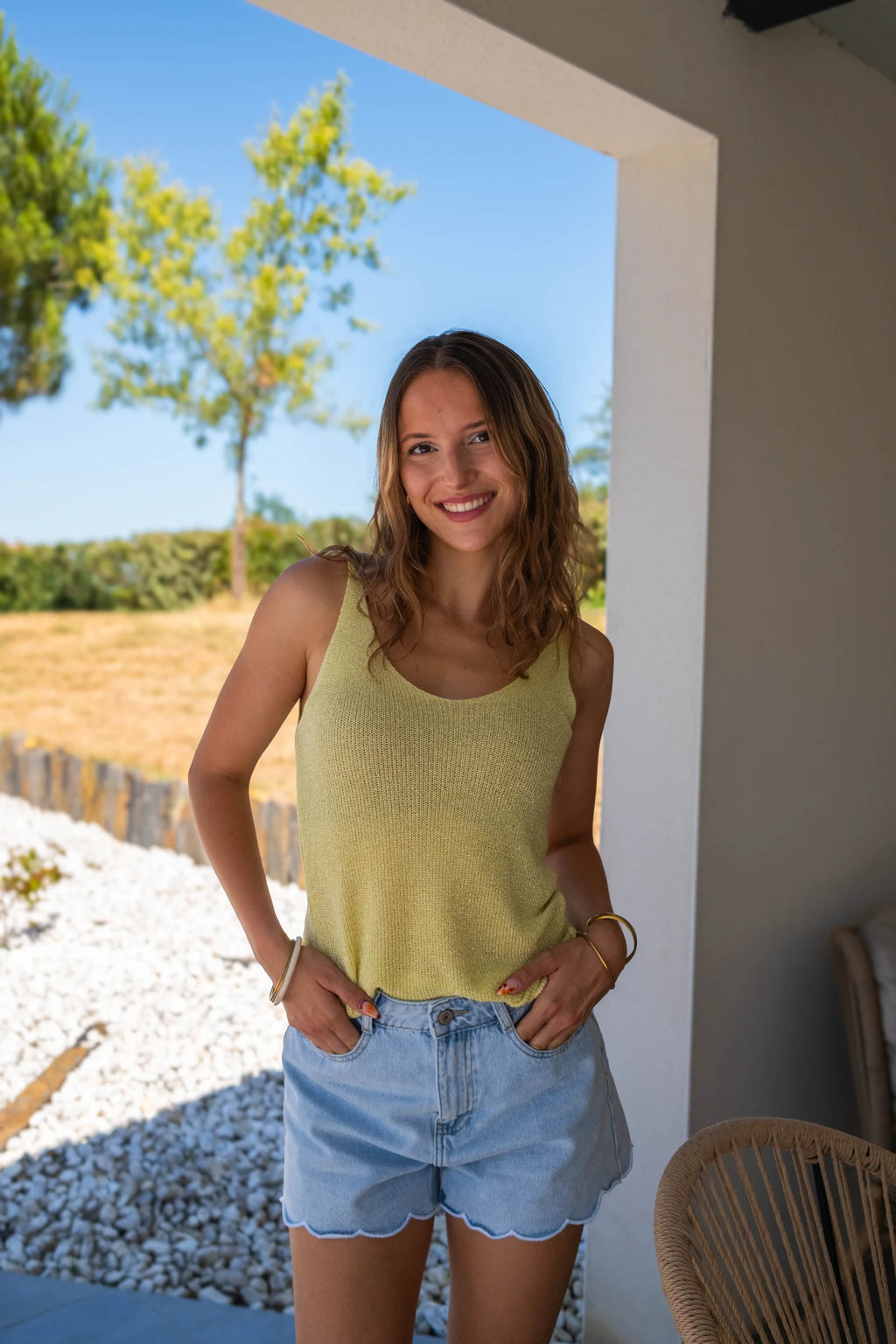 Débardeur Liana jaune