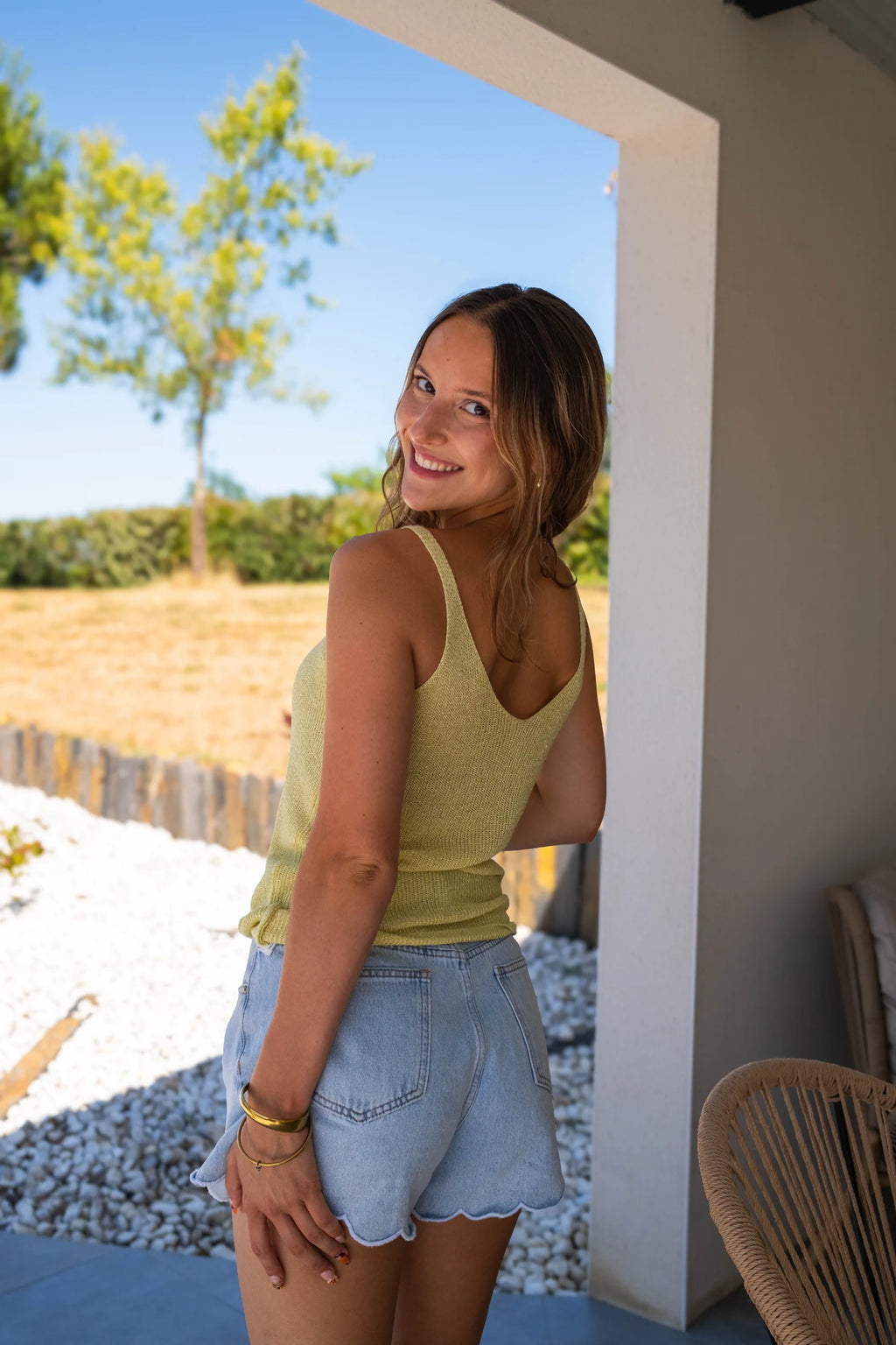 Débardeur Liana jaune