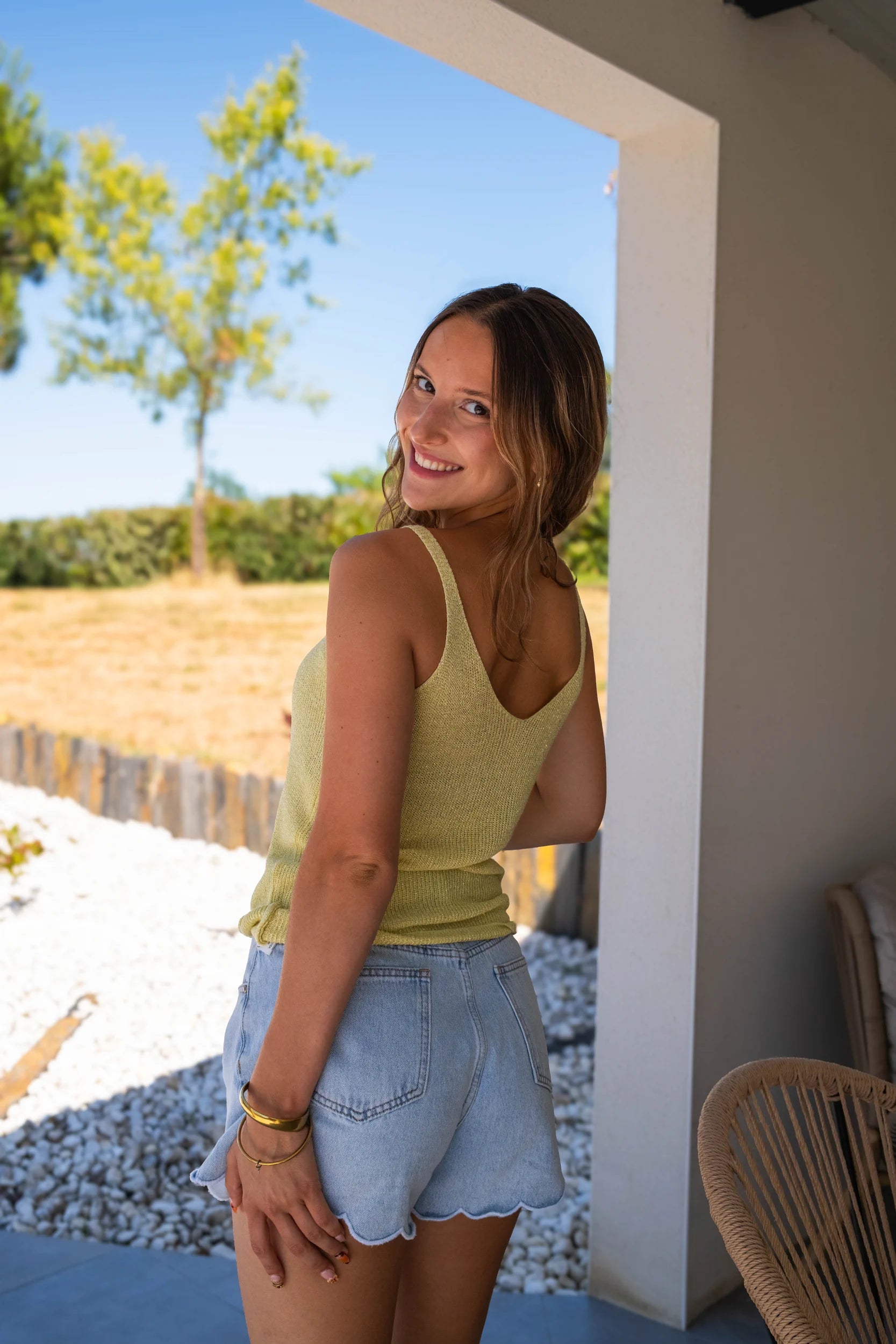 Débardeur Liana jaune