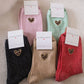 Chaussettes Cœurs léo rouges