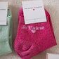 Chaussettes Je t'aime fuchsia