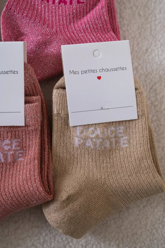 Chaussettes Douce Patate beiges