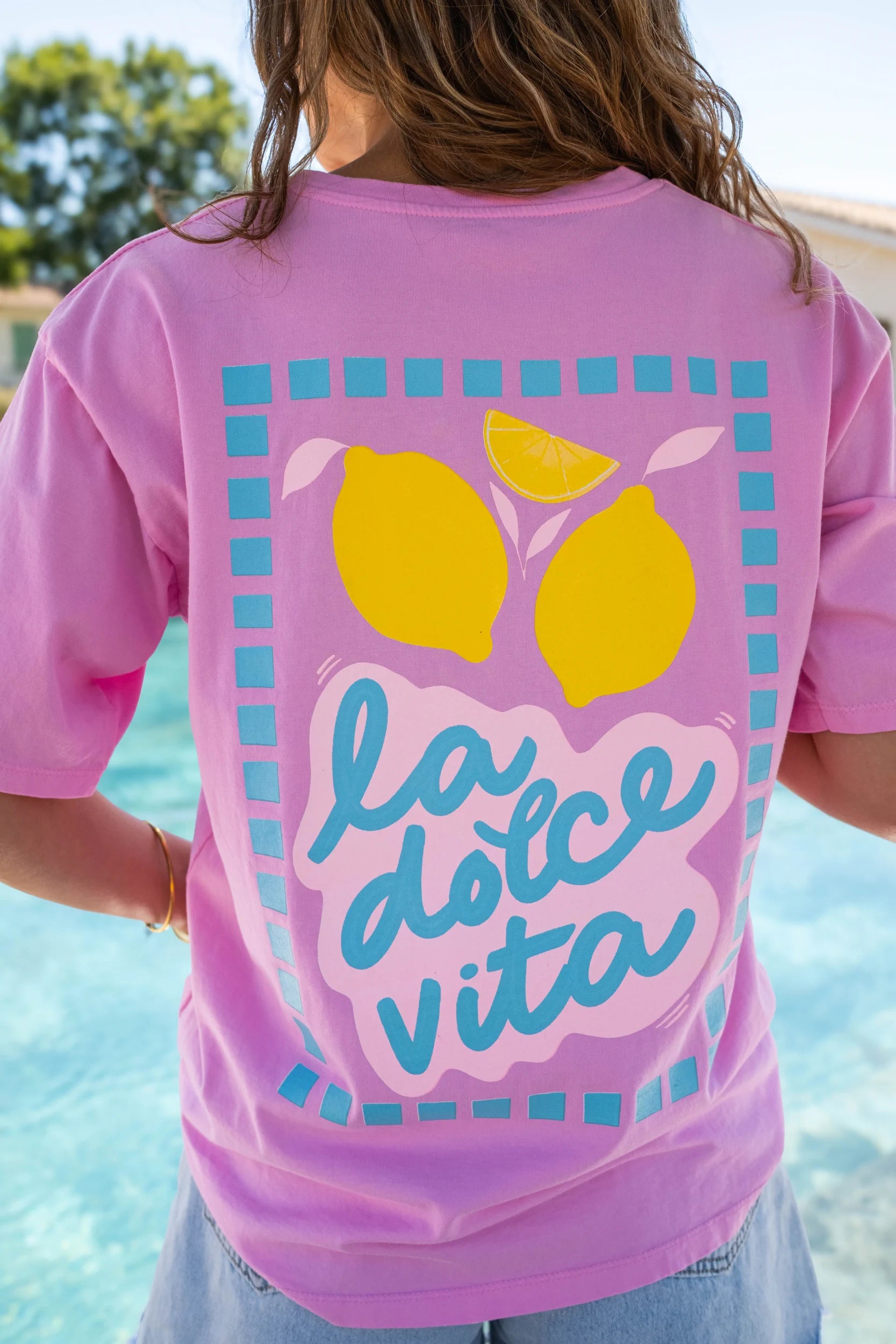 T-shirt La dolce vita rose