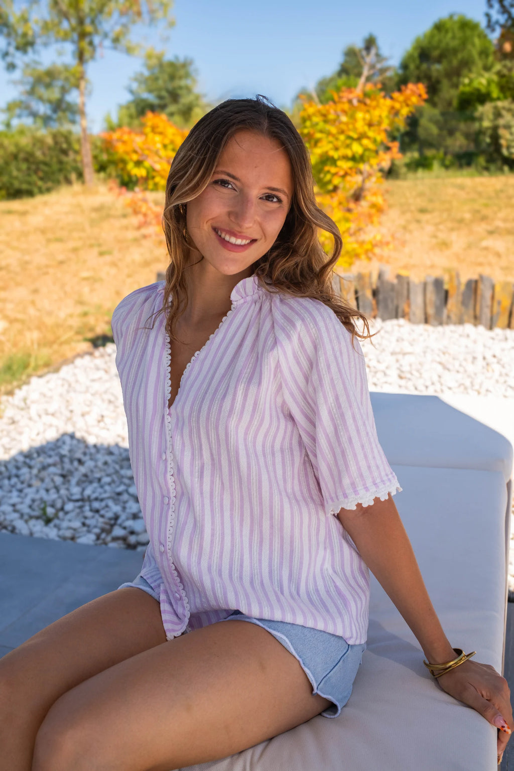 Blouse Paulina violette