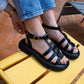 Sandales Soleil noires