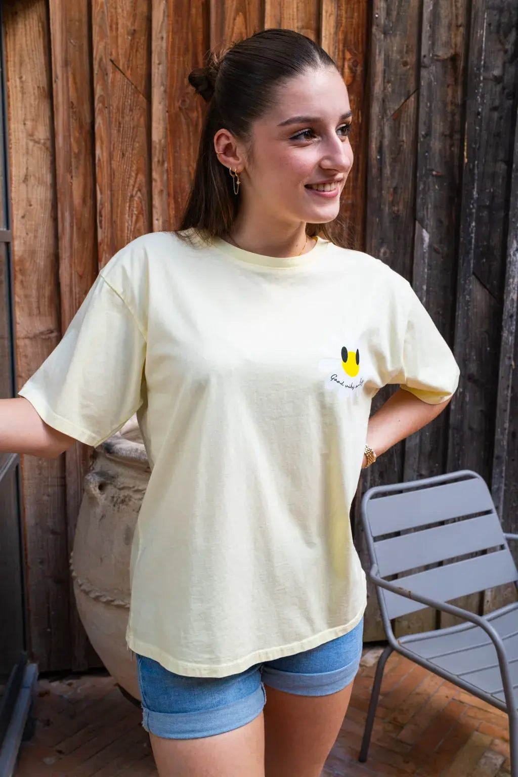 T-shirt Marguerite jaune