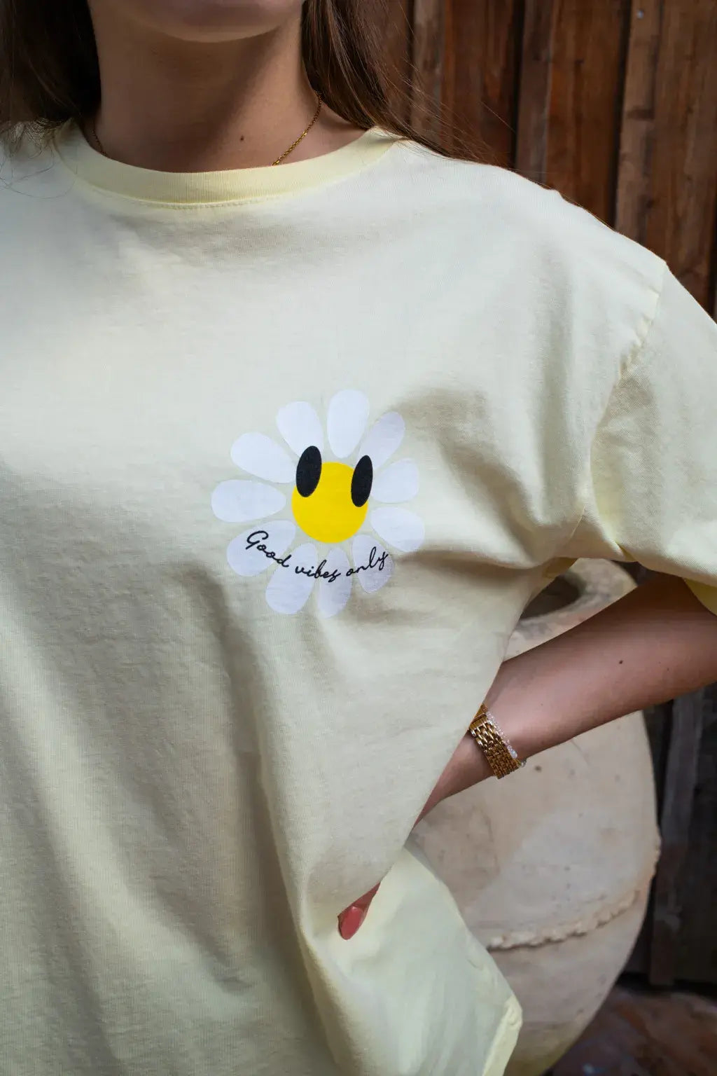 T-shirt Marguerite jaune