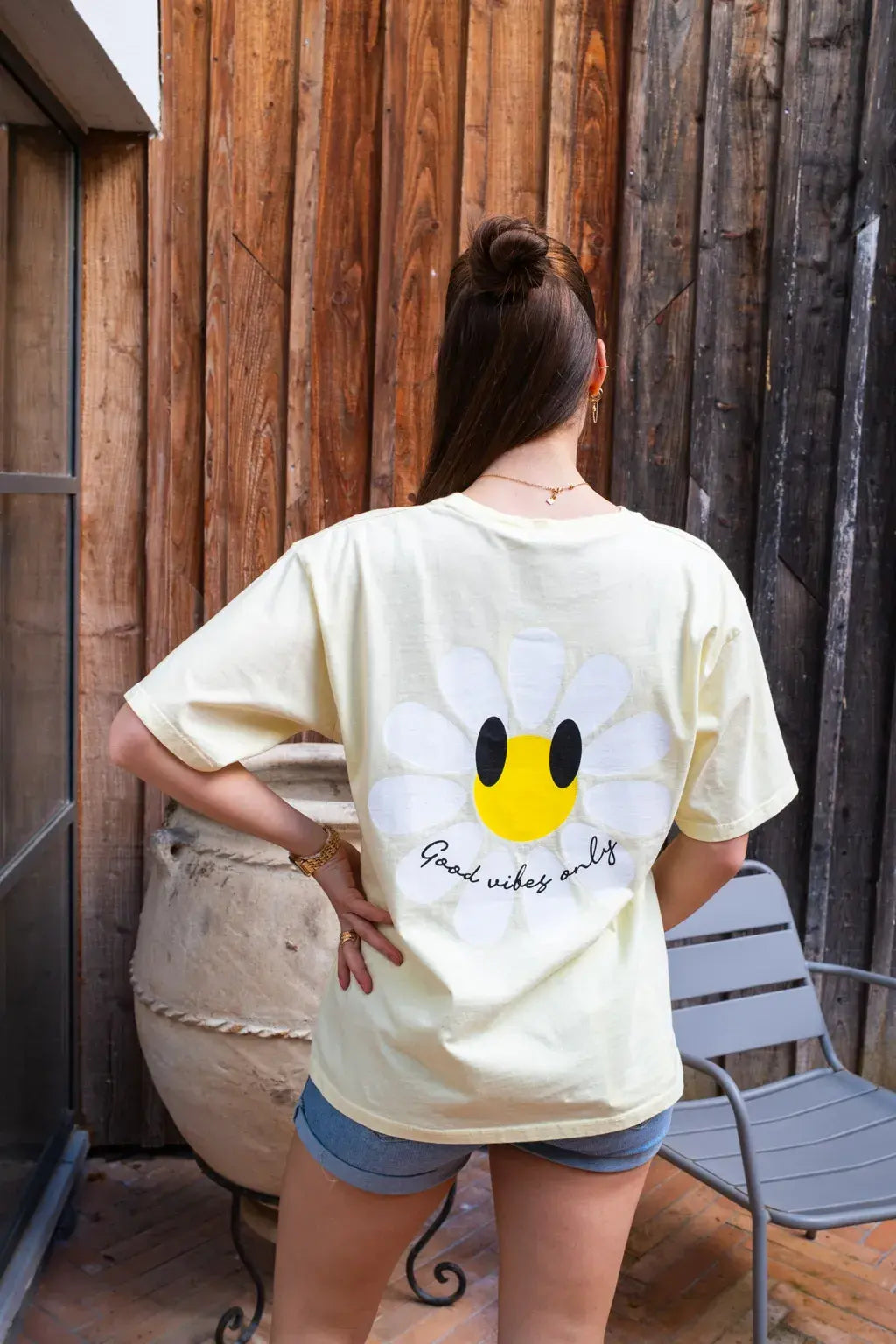 T-shirt Marguerite jaune