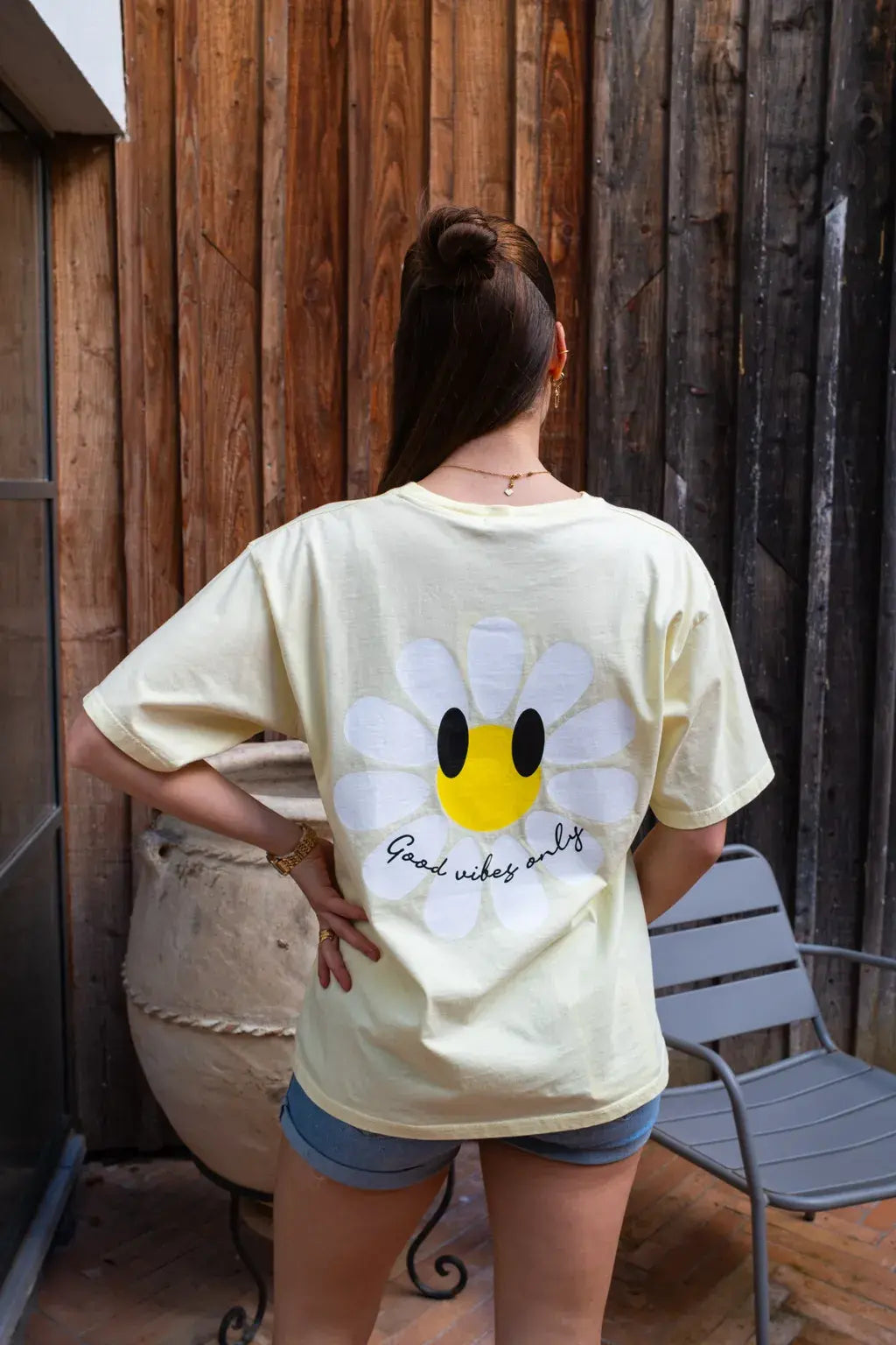 T-shirt Marguerite jaune