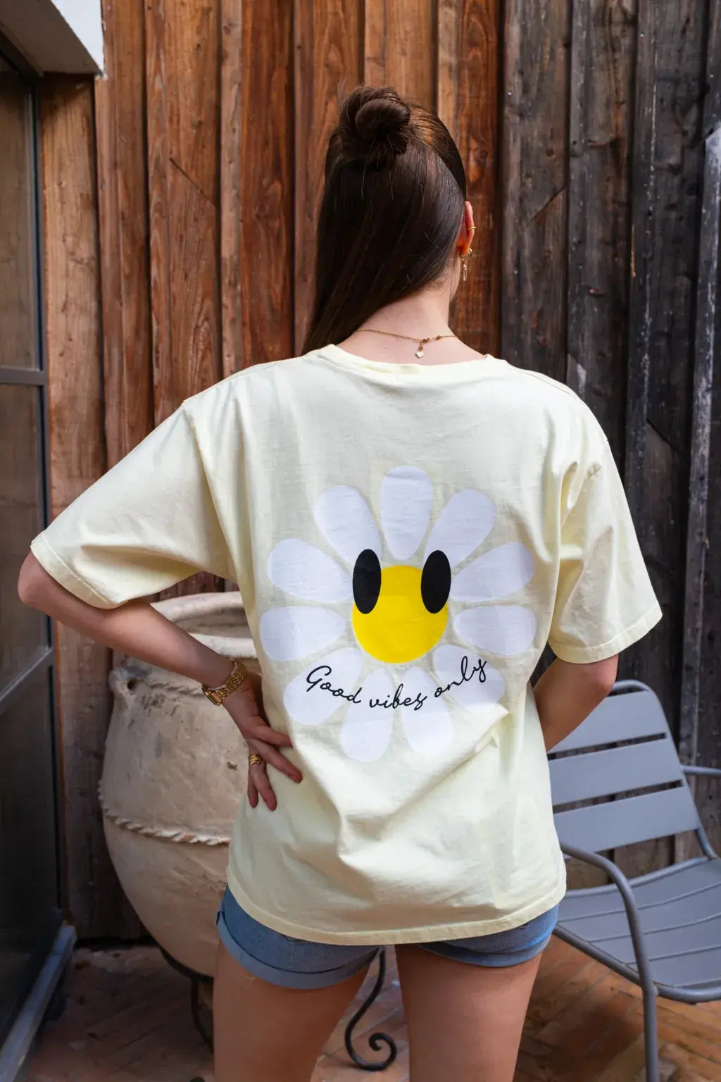 T-shirt Marguerite jaune