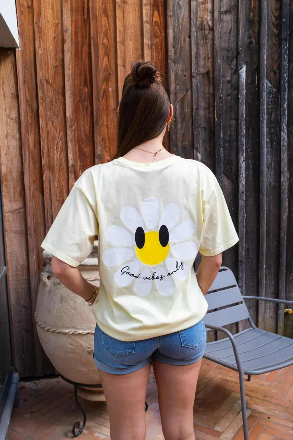 T-shirt Marguerite jaune