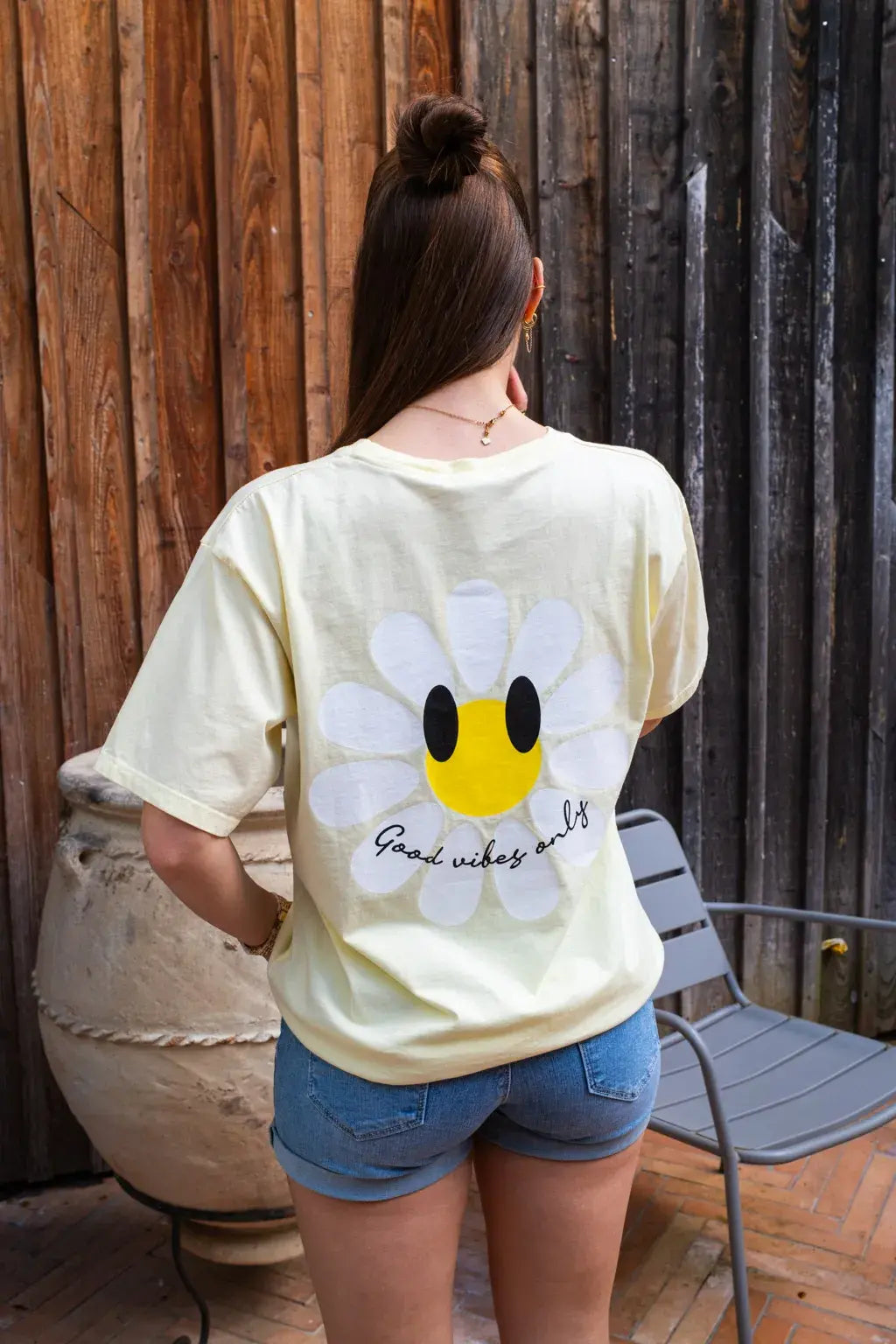 T-shirt Marguerite jaune