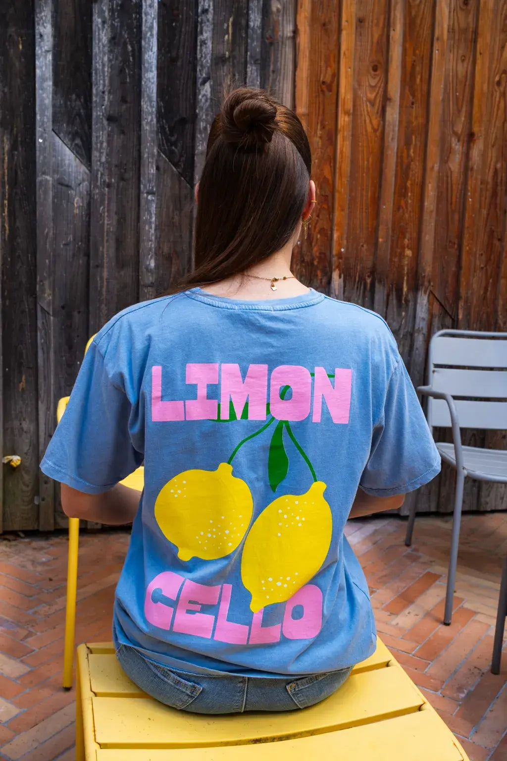 T-shirt Limoncello bleu