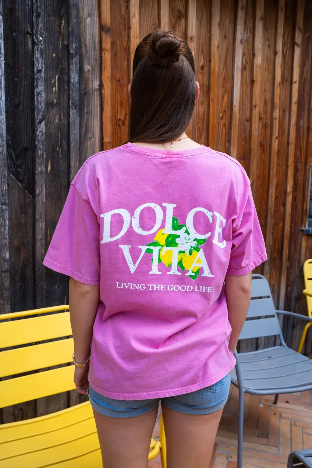 T-shirt Dolce Vita rose