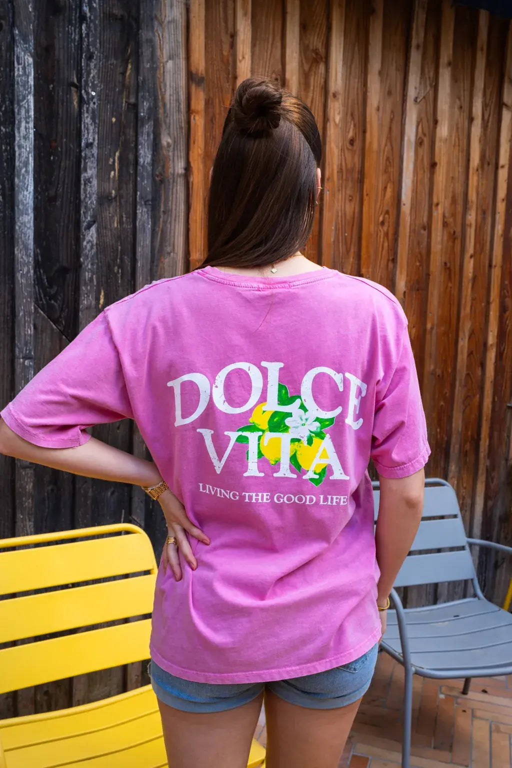 T-shirt Dolce Vita rose