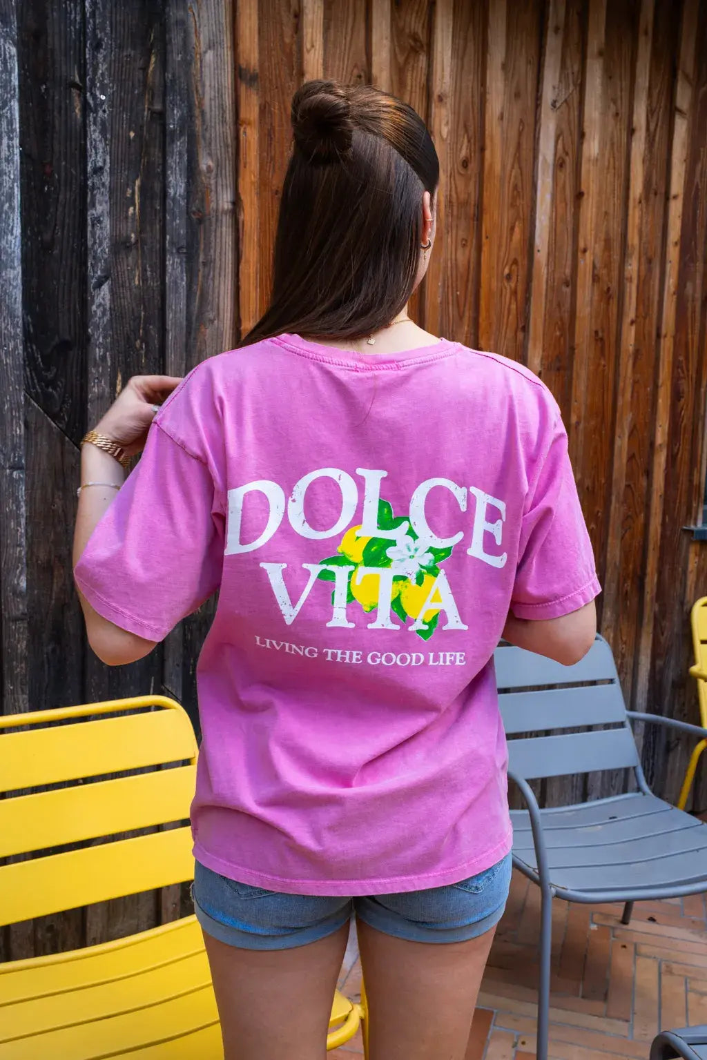 T-shirt Dolce Vita rose