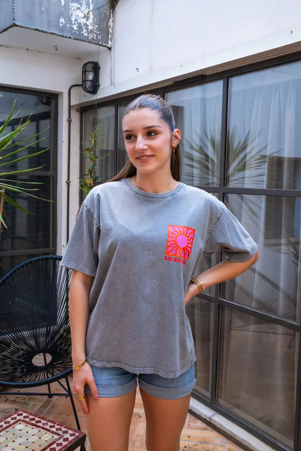 T-shirt Le Soleil gris