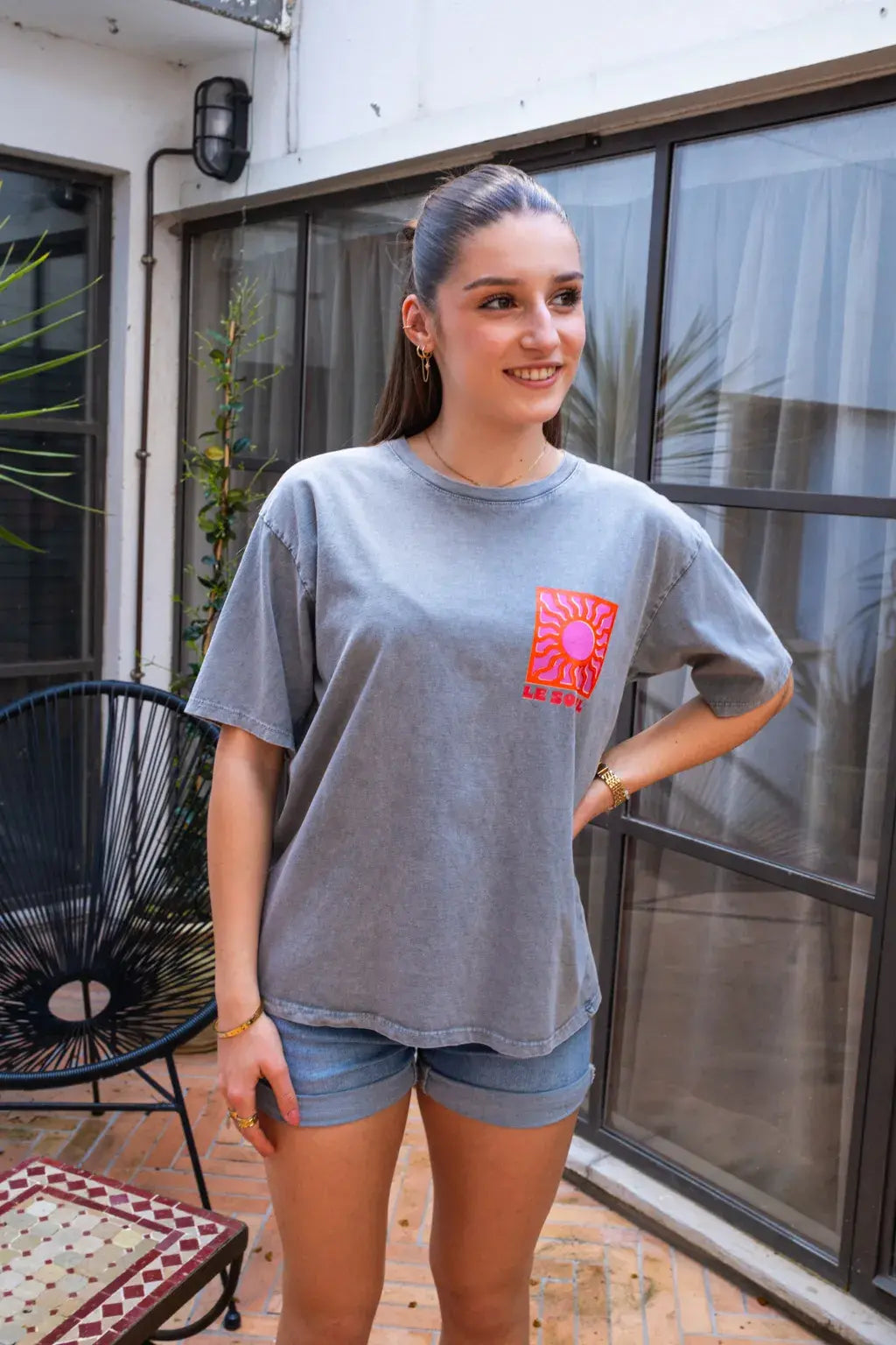 T-shirt Le Soleil gris