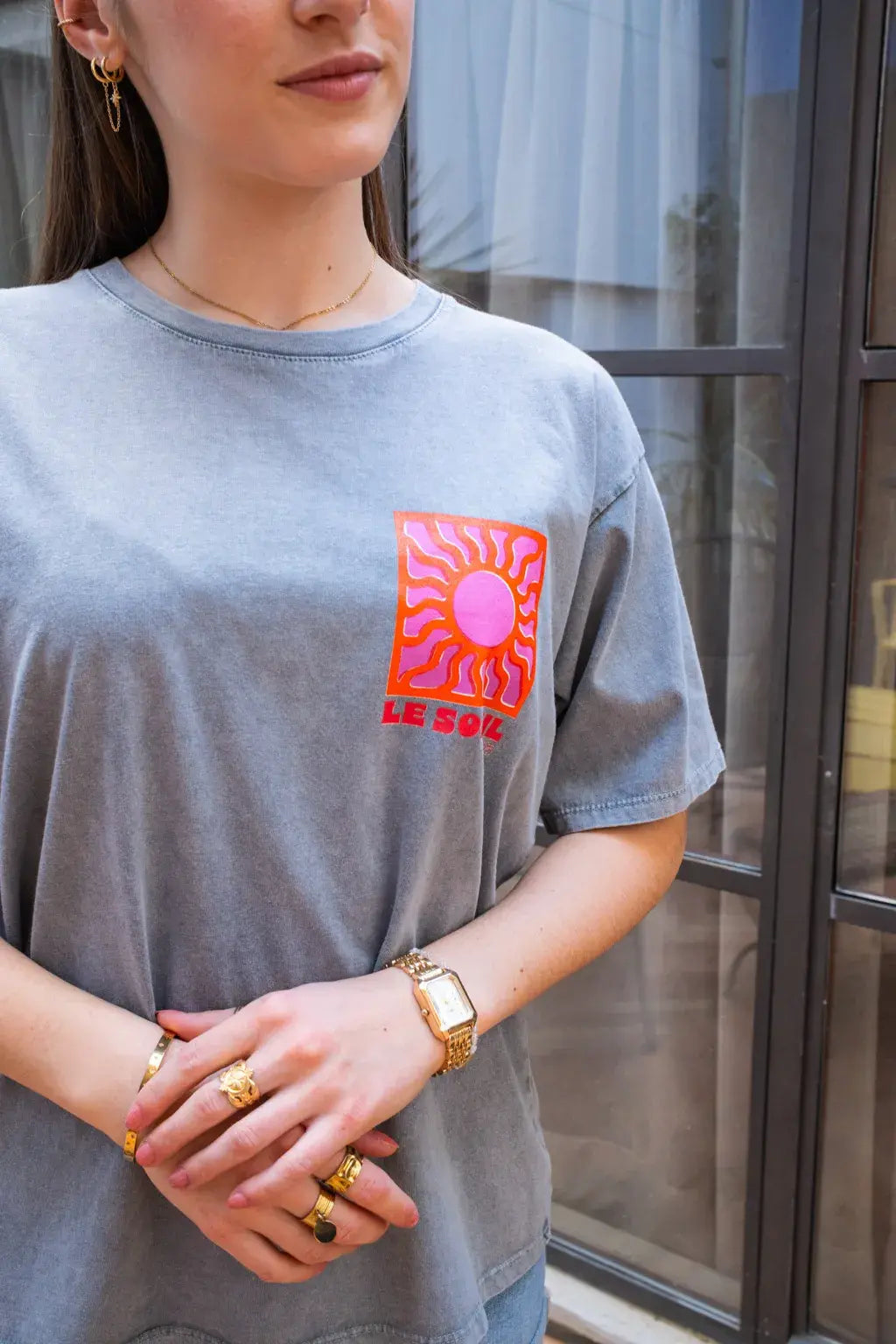 T-shirt Le Soleil gris