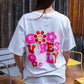 T-shirt Good Vibes blanc