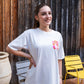 T-shirt Good Vibes blanc