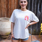 T-shirt Good Vibes blanc